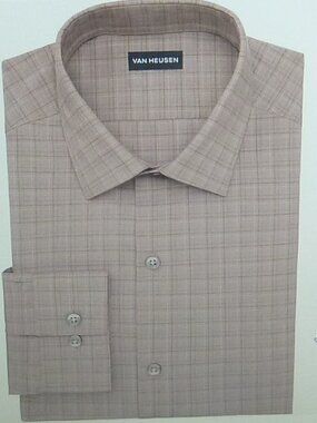Van Heusen Mens Big Fit 18.5 34-35 Dress Shirt Comfort Stretch Big and Tall XXL